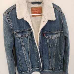 Levi's Denim Sherpa Jacket XS New